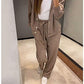 Zweiteiliges Set aus gestrickter Button-Down-Jacke und Hose für Damen💖Kostenloser Versand