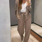Zweiteiliges Set aus gestrickter Button-Down-Jacke und Hose für Damen💖Kostenloser Versand