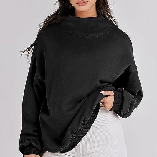 Pullover-Sweatshirt mit Rollkragen und langen Ärmeln für Damen💝💖Neu eingetroffen - 49 % RABATT