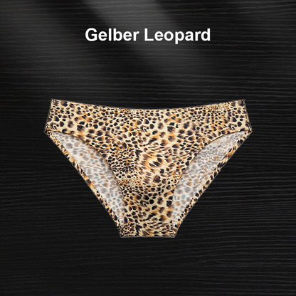 Sexy Leoparden-Slip aus Eisseide mit niedrigem Schnitt für Herren