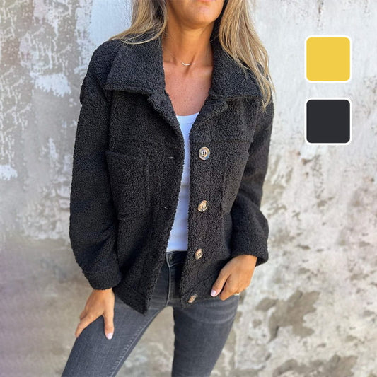 🍂Herbst-Specials🍂Warme Jacke mit Revers für Frauen