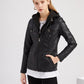 Premium Lederjacke mit Kapuze für Damen🌺🌺Kostenloser Versand