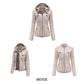 Premium Lederjacke mit Kapuze für Damen🌺🌺Kostenloser Versand