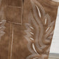 Bequeme Vintage-Stiefel mit klobigem Absatz für Damen