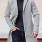 Herren einreihige einfarbige Jacke mit Schnalle