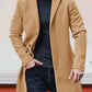 Herren einreihige einfarbige Jacke mit Schnalle