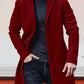Herren einreihige einfarbige Jacke mit Schnalle