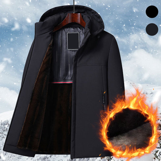 🔥Warmes Geschenk🔥Dicker Thermo-Parka mit Kapuze für Herren⚡Kostenloser Versand