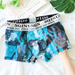 Ultradünne Boxershorts aus bedrucktem Eisseidennetz für Herren