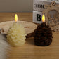 🎉 Flammenlose LED-Tannenzapfenkerzen für stimmungsvolle Deko das ganze Jahr über! 🌲💡