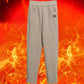 Warme, mit Fleece gefütterte Hose mit hoher Taille für Frauen