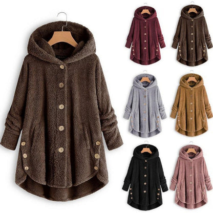 Damen-Kapuzenjacke aus Fleece, neue Kollektion 2024