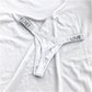 Damen Sexy String Tanga mit Strasssteinen, niedrige Taille, hoher Schnitt, Bikini-Unterwäsche, Hipster, T-Back-Höschen