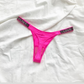 Damen Sexy String Tanga mit Strasssteinen, niedrige Taille, hoher Schnitt, Bikini-Unterwäsche, Hipster, T-Back-Höschen