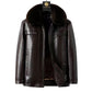 Herren Winter Lederjacke mit Plüschfutter【Kostenloser Versand】