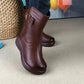 Warme, halbhohe Stiefel mit Reißverschluss für Damen【Kostenloser Versand】