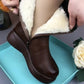 Warme, halbhohe Stiefel mit Reißverschluss für Damen【Kostenloser Versand】