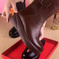 Warme, halbhohe Stiefel mit Reißverschluss für Damen【Kostenloser Versand】