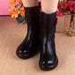 Warme, halbhohe Stiefel mit Reißverschluss für Damen【Kostenloser Versand】
