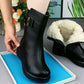 Warme, halbhohe Stiefel mit Reißverschluss für Damen【Kostenloser Versand】