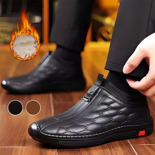 Men's Retro Warm Thickened Slip-On Ankle Shoes