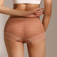 🔥🔥Bequeme atmungsaktive nahtlose Spitzen-Slips mit hoher Taille