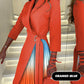 💖Ombre Reverskragen Tailliertes Plissee Blazer Kleid