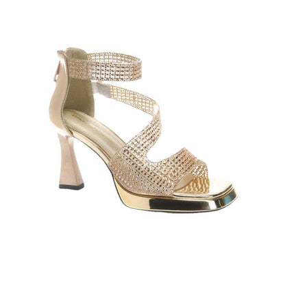 💥Sichern Sie sich heute 50% Rabatt!💥Elegante, glitzernde Sandaletten mit Absatz