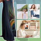 Locker sitzendes Maxikleid mit Spaghettiträgern und Blumenmuster