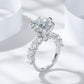 💍Geschenk für Sie | 5 Karat Mondlicht Sterling Silber Moissanit Ring