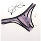 Sexy, bequemer, transparenter, ultradünner Herren-Mesh-Slip mit niedrigem Bund aus Eisseide