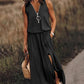 Simple dress with zip and slit