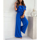 🌺Schulterfreier Rüschen-Jumpsuit für Damen🍑
