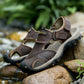 Men's Summer Casual Closed-Toe Hook And Loop Sandals