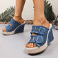 ✨ Sommer-Sonderangebot 50% RABATT! 👡 ✨Denim-Plateausandalen für Damen  Lässig & Stylisch