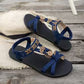 👡 50% RABATT! 🌼 Flache Damen-Sandalen – Runde Zehen, Atmungsaktiv, Verstellbarer Knöchelriemen & Blumen-Dekor Für Einen Romantischen Sommerlook ✨