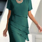 PLISSIERTES CHIFFONKLEID