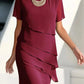 PLISSIERTES CHIFFONKLEID
