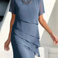 PLISSIERTES CHIFFONKLEID