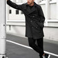 Herren Slim-Fit Trenchcoat im Zweireiher-Stil