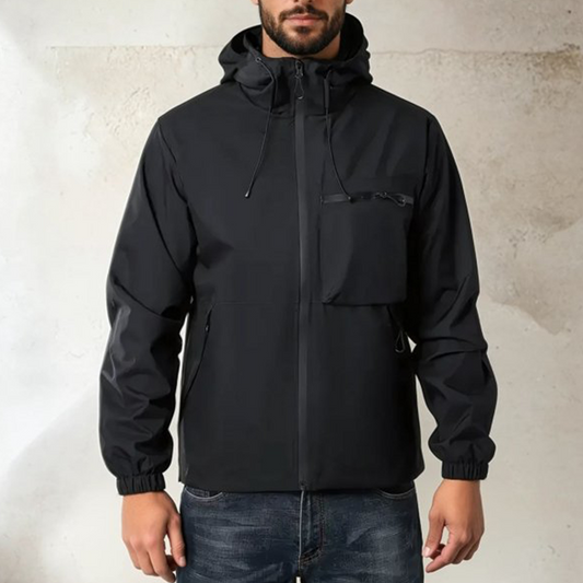 Herren Outdoor-Sportjacke einfarbig