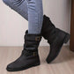 ✨Herbst-Neuheiten: Damen Stiefeletten mit niedrigem Absatz und Schnalle