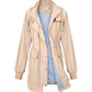 Damen wasserdichte Jacke mit Kapuze