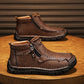 Herrenmode Retro-Stiefeletten mit Reißverschlussdetail【Kostenlose Lieferung】