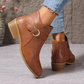 Bequeme Stiefeletten mit klobigem Absatz für Damen