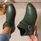 Bequeme Stiefeletten mit klobigem Absatz für Damen