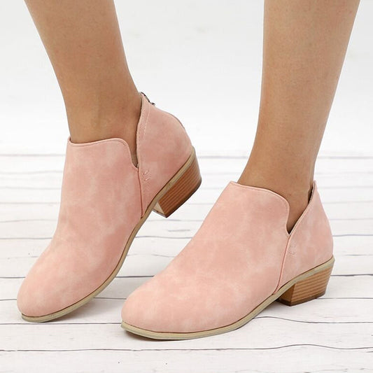 Chunky & Low Heel Ankle Booties für Damen🔥 Neuheiten Sale – 49 % Rabatt