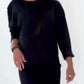 Lässiges Sweatshirtkleid mit Rundhalsausschnitt für Damen