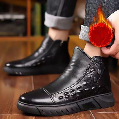 Bequeme Thermoschuhe für Herren, hochgeschlossen, zum Hineinschlüpfen