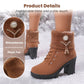 📢48% RABATT!!!⏰Warm gefütterte Damenstiefeletten mit Blockabsatz